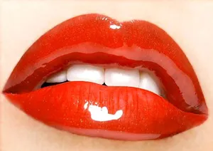 Captivating Red Lips Wallpaper