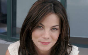 Captivating Smile Of Michelle Monaghan Wallpaper