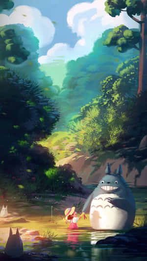 Captivating Totoro Aesthetic Wallpaper Wallpaper