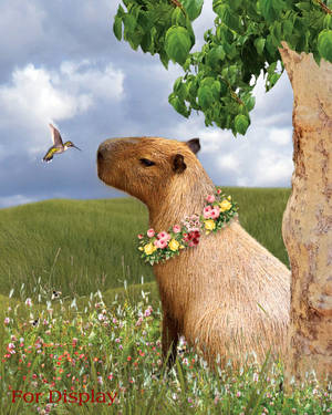 Capybara Magical Art Wallpaper