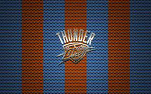Carbon Fiber Oklahoma City Thunder Logo Wallpaper