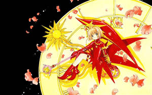 Cardcaptor Sakura At Gold Clock Art Wallpaper