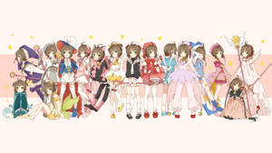 Cardcaptor Sakura Kinomoto Outfits Illustration Wallpaper