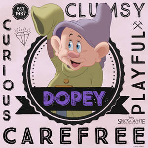 Carefree Dopey Dwarf Wallpaper