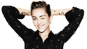 Carefree Miley Cyrus Wallpaper