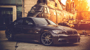 Cargo Helicopter And Bmw Laptop Wallpaper