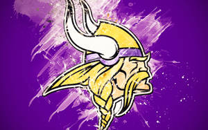 Caricature Minnesota Vikings Logo Wallpaper