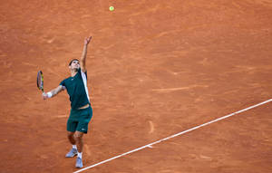 Carlos Alcaraz, The Rising Star Of Spanish Tennis Wallpaper