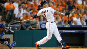 Carlos Correa Homerun Shot Wallpaper