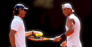 Carlos Moya Placing Balls On Racket Wallpaper