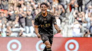 Carlos Vela Goal Celebration Los Angeles Fc Wallpaper