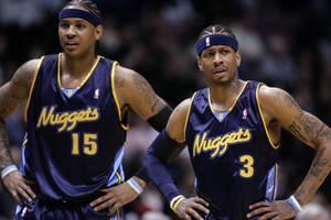 Carmelo Anthony Allen Iverson Nuggets Wallpaper