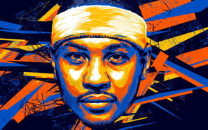 Carmelo Anthony Face Fan Art Wallpaper