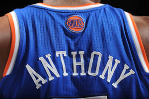Carmelo Anthony Knicks Back Jersey Wallpaper