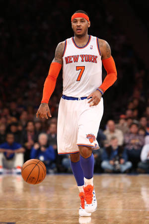 Carmelo Anthony Knicks Ball Dribble Wallpaper