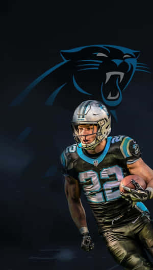 Carolina Panther's Running Back Christian Mccaffrey Ready For Takeoff Wallpaper