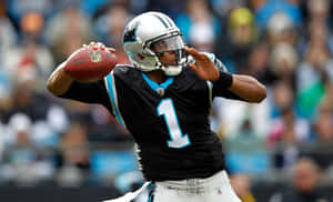 Carolina Panthers' Cam Newton On The Field Wallpaper