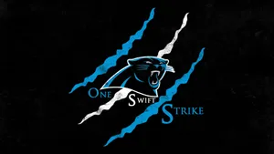 Carolina Panthers Logo With Claw Tears Wallpaper