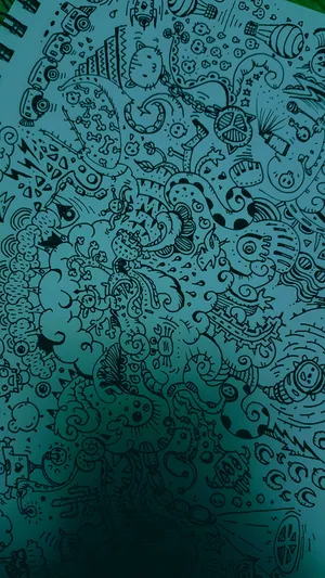 Cartoon 4k Doodle Wallpaper