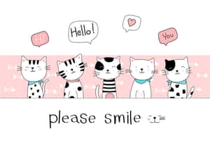 Cartoon Animal Cats Wallpaper