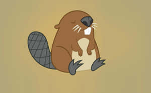 Cartoon Beaver Laughing.jpg Wallpaper