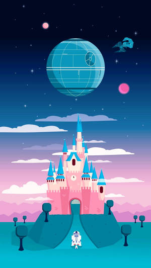 Cartoon Castle Disney Iphone Wallpaper