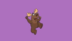 Cartoon Moose Jumping Wallpaper