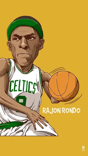 Cartoon Nba Players Rajon Rondo Wallpaper