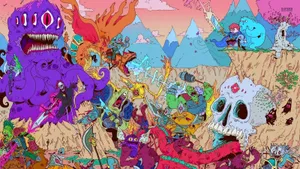 Cartoon Network Characters Adventure Time Gang Wallpaper