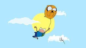Cartoon Network Characters Jake And Fin Wallpaper