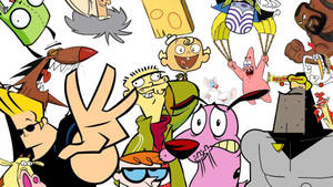 Cartoon Network Characters Playing And Posing Wallpaper
