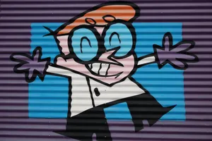Cartoon Network's Dexter Graffiti Wallpaper