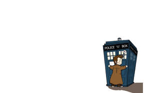 Cartoon Phone Booth Wallpaper