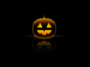 Carved Pumpkin Cute Smile Wallpaper