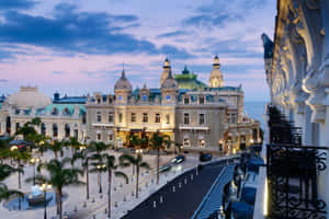 Casino De Monte Carlo Belle Epoque Facade Wallpaper