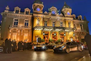 Casino De Monte Carlo Centerpiece In Monaco Wallpaper