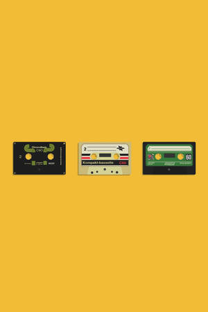 Cassette Tapes Retro Aesthetic Iphone Wallpaper