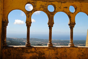 Castelo Dos Mouros Walls Sintra Wallpaper