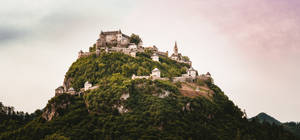 Castle In A Hill View Wallpaper