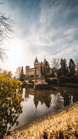 Castle, Landscape, Lake, Reflection Wallpaper