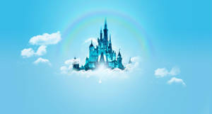 Castle On Clouds Pixel Disney Laptop Wallpaper