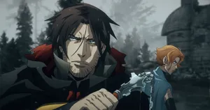 Castlevania Trevorand Sypha Preparedfor Battle Wallpaper
