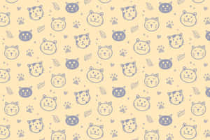 Cat Cuteness Abounds In This Adorable Pattern Wallpaper