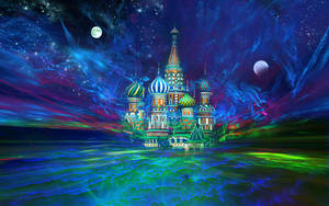 Cathedral In Russia Fan Art Wallpaper