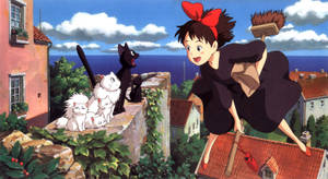 Cats Of Kikis Delivery Service Wallpaper