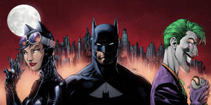 Catwoman Batman And Joker Dc Comics Wallpaper