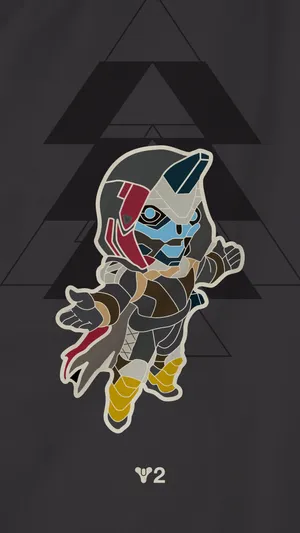 Cayde 6 Cute Mini Cartoon Art Mobile Wallpaper