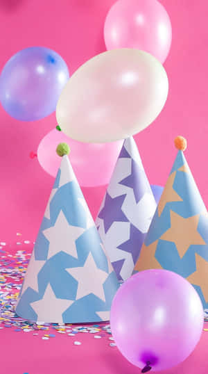 Celebrate A Special Day With A Pink Birthday Wallpaper