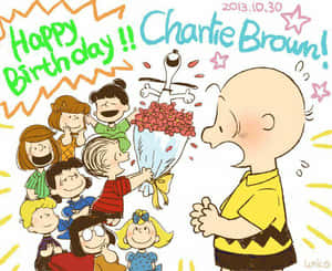 Celebrate Charlie Brown's Birthday With Your Friends. Wallpaper