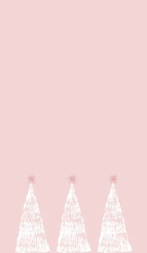 Celebrate Christmas With A Soft, Pink Touch! Wallpaper